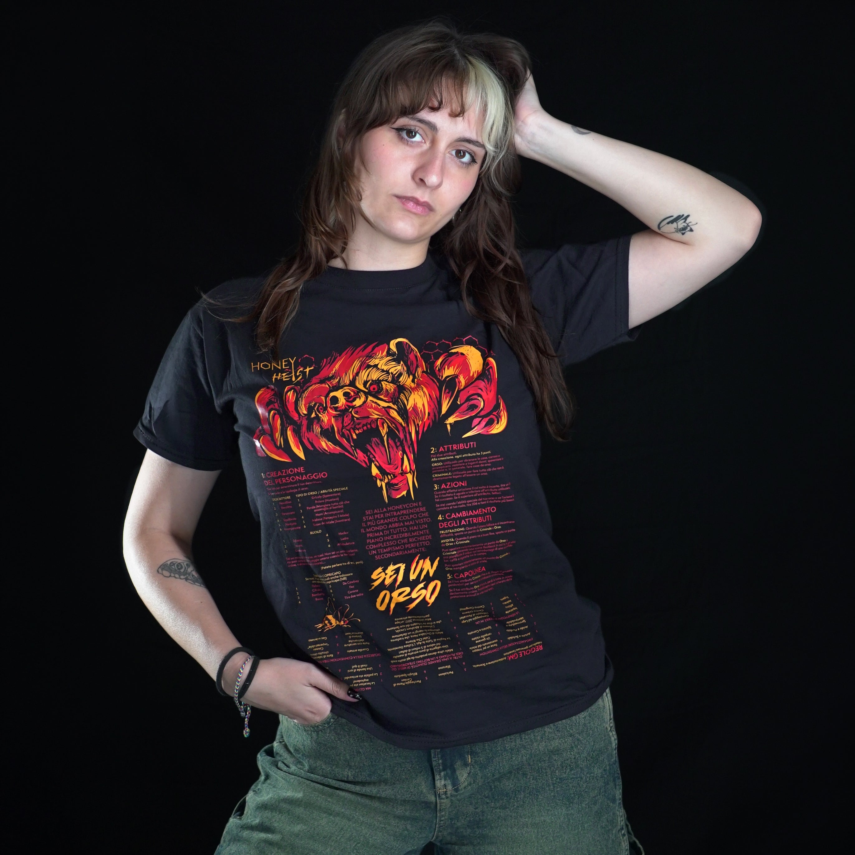 Honey Heist – T-Shirt del GdR di Grant Howitt, edizione italiana Mana Project Studio, foto 3