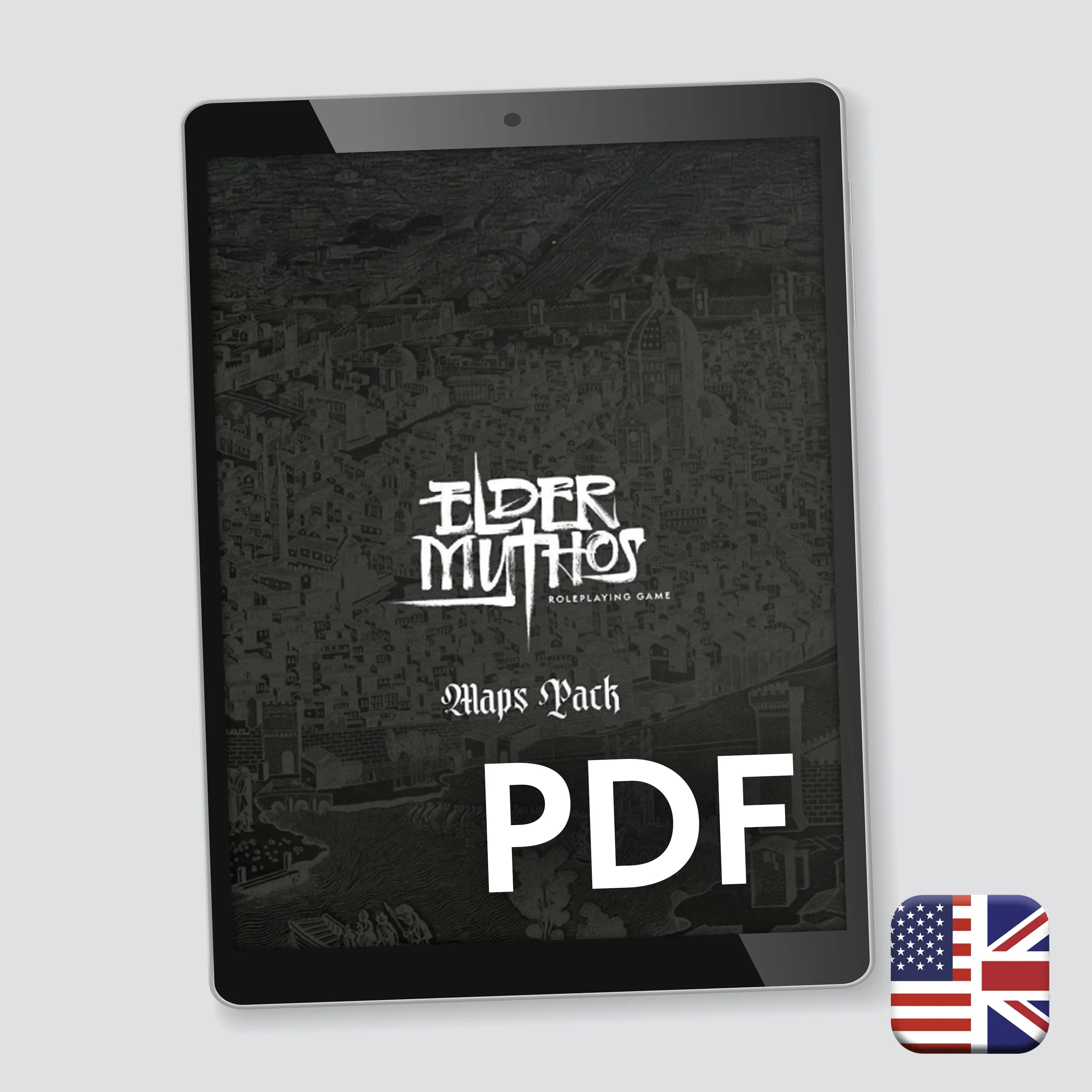 Elder Mythos – Maps Pack (PDF) cover, printable maps