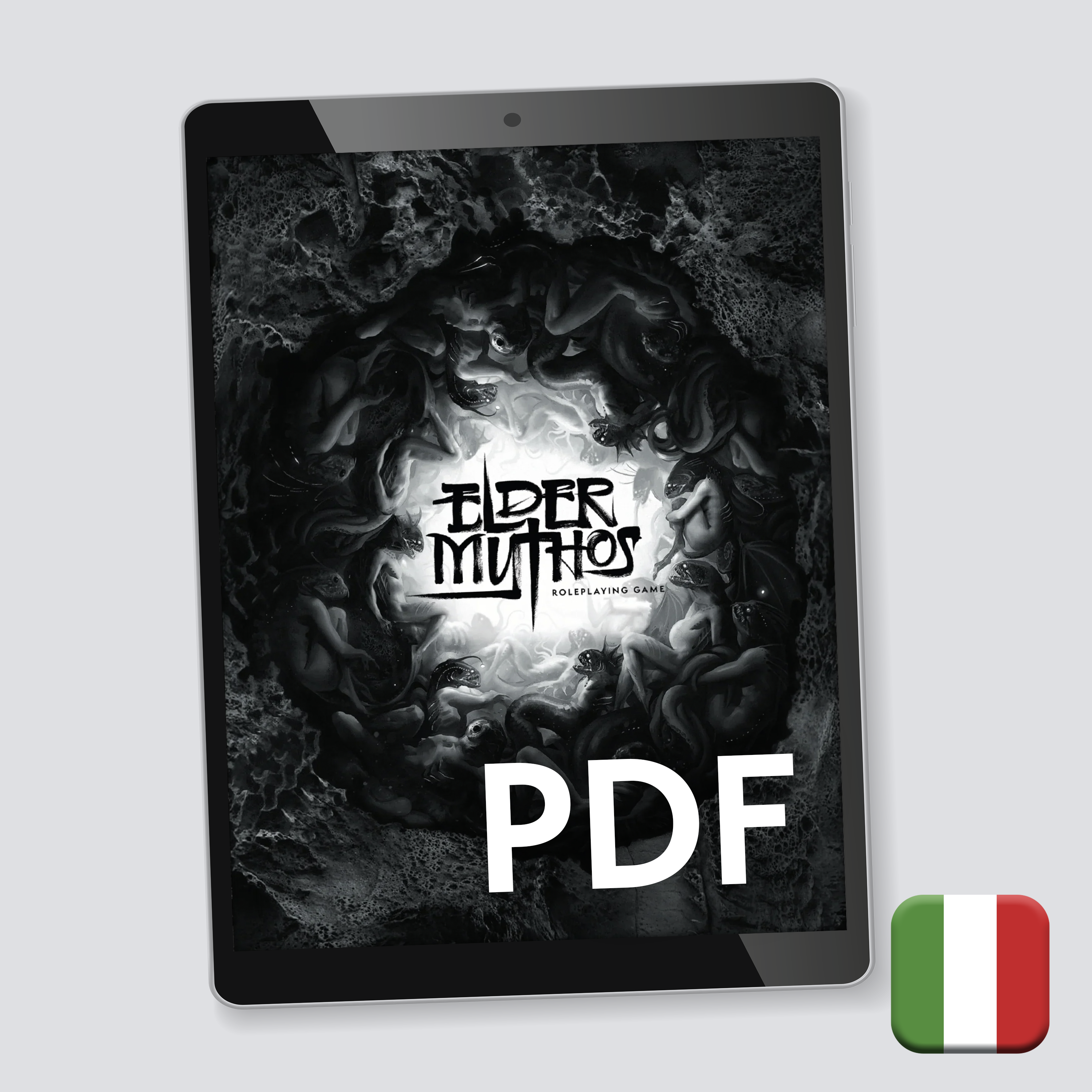 Elder Mythos — Manuale Base PDF, GdR di orrore cosmico lovecraftiano, edizione italiana