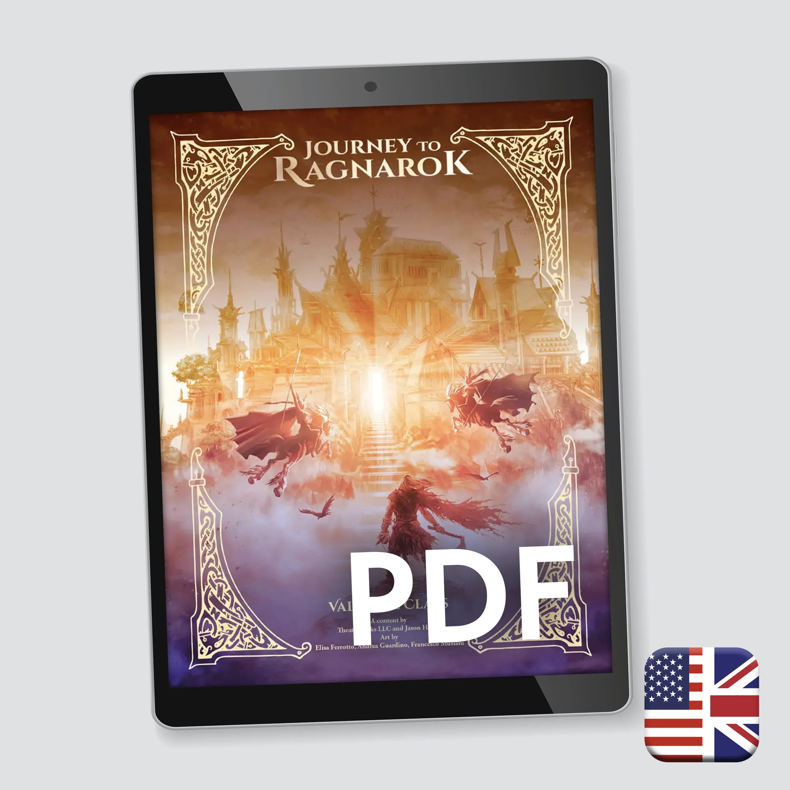 Journey to Ragnarok – Valkyrie Class (PDF) cover, free 5E class