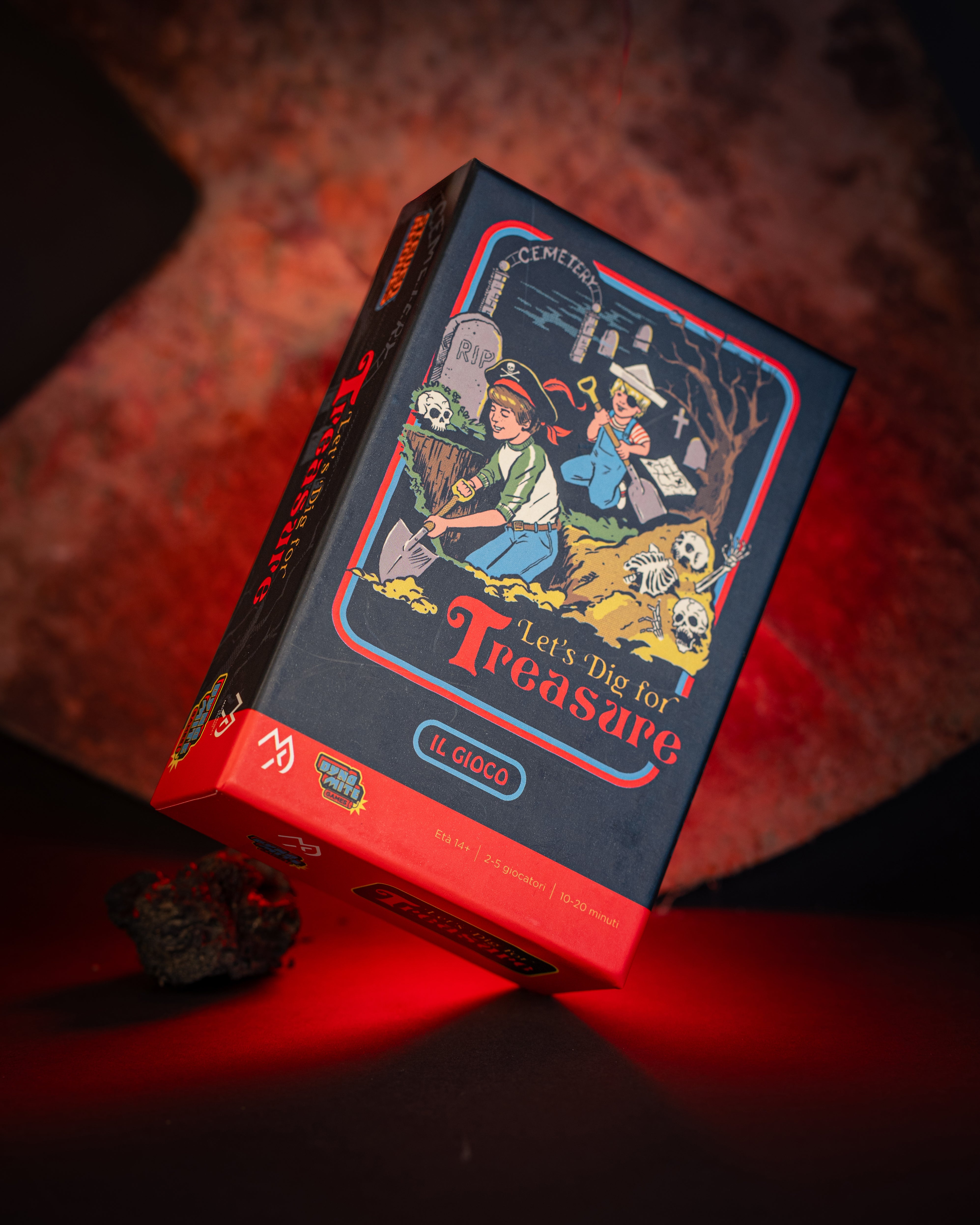 Let's Dig for Treasure, contenuto della scatola: 120 carte e regolamento