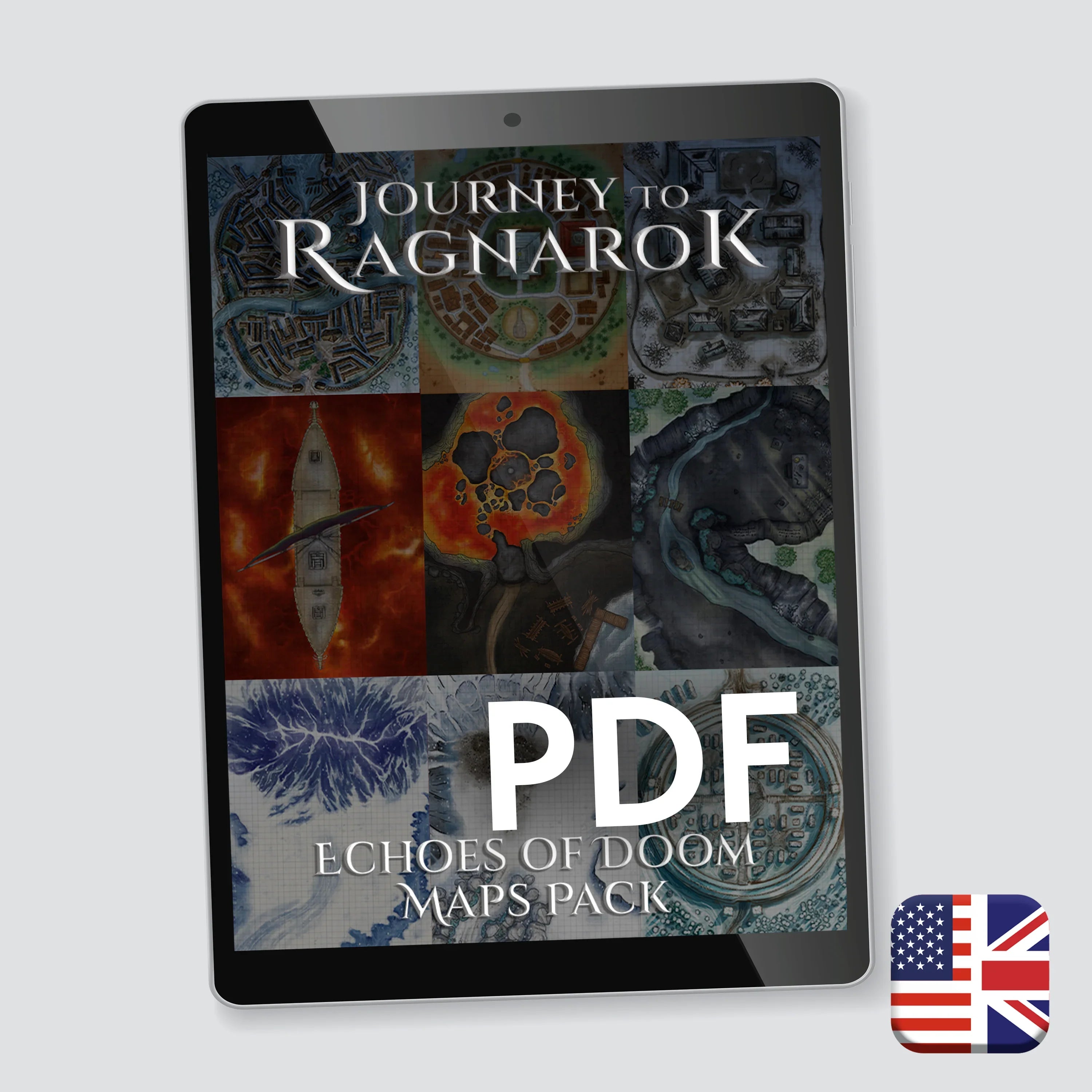 Echoes of Doom Digital Maps Pack — VTT locations for Journey to Ragnarok 5E