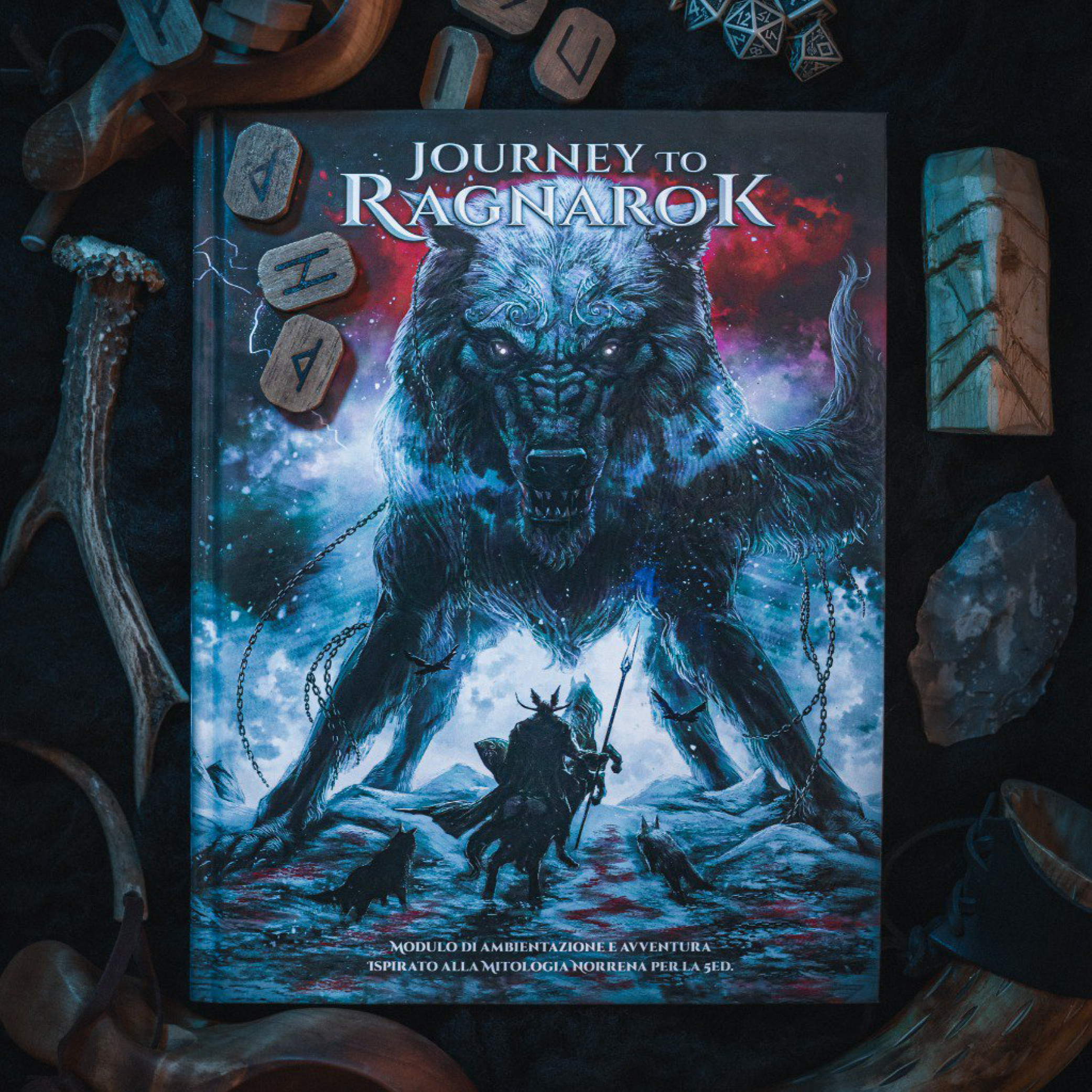 Copertina di Journey to Ragnarok – Avventura e Ambientazione, GdR di mitologia norrena per la 5a edizione