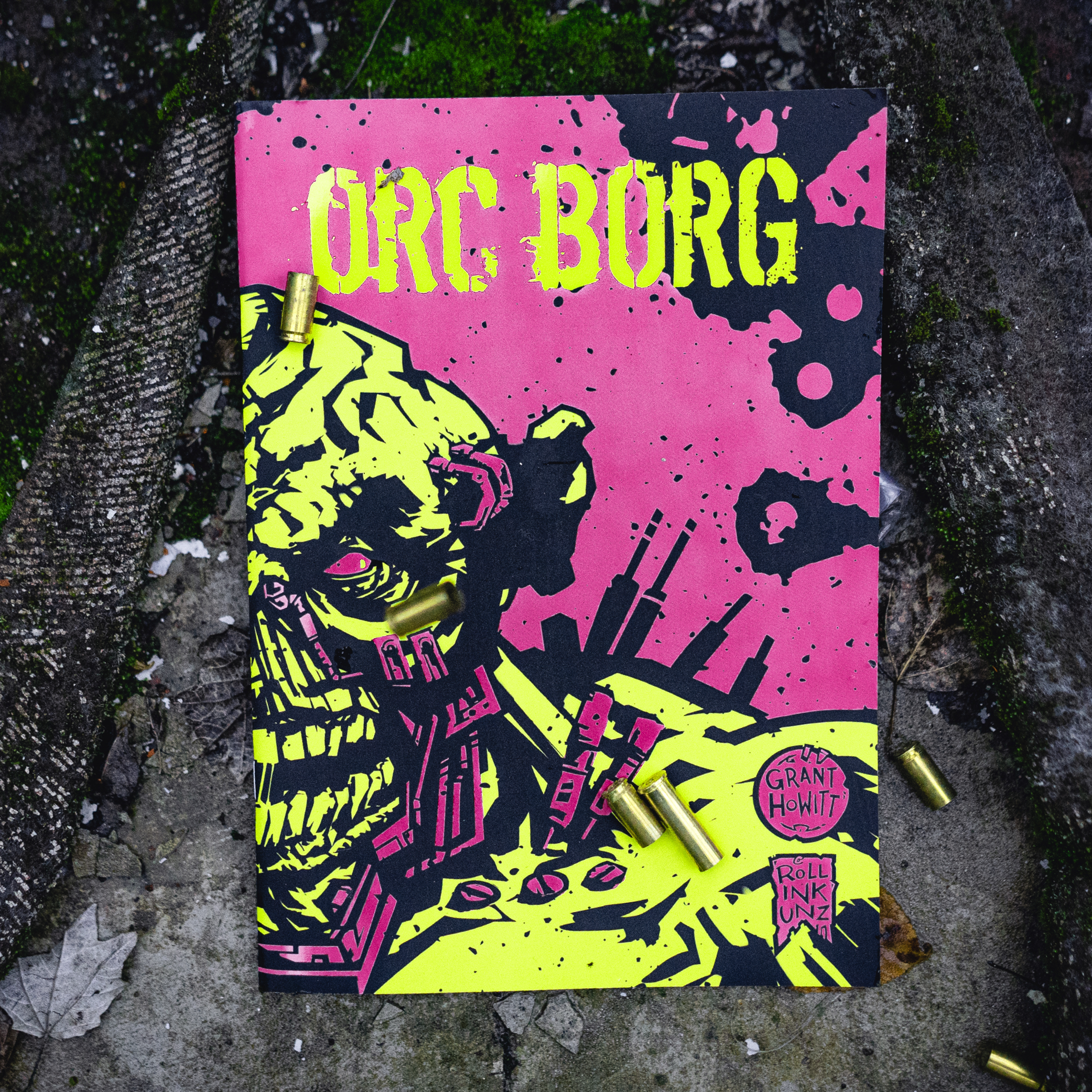 Copertina di Orc Borg, GdR sci-fi compatibile con Mörk Borg, edizione italiana Mana Project Studio