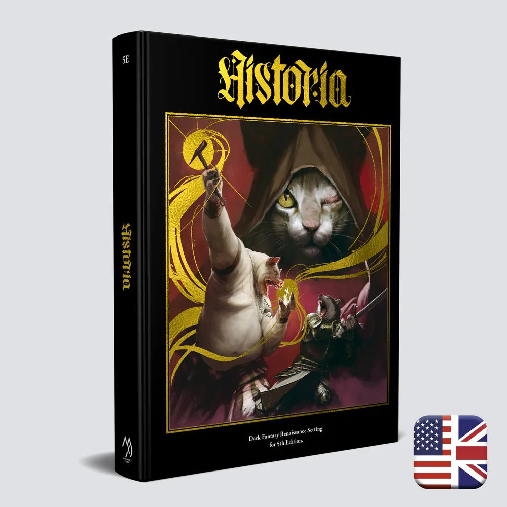 Historia Corebook hardcover — ENnie-nominated Renaissance dark fantasy 5E setting